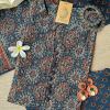 "Noora" Blue Ajrakh hand block printed suit set(3 pc)