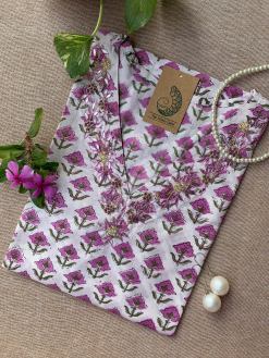 "Anmol" Hand Work Embellished Cotton kurta